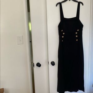 Black topshop dress/jumper with wooden buttons